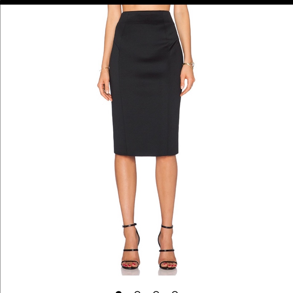 Milly Tech High Waisted Pencil Skirt